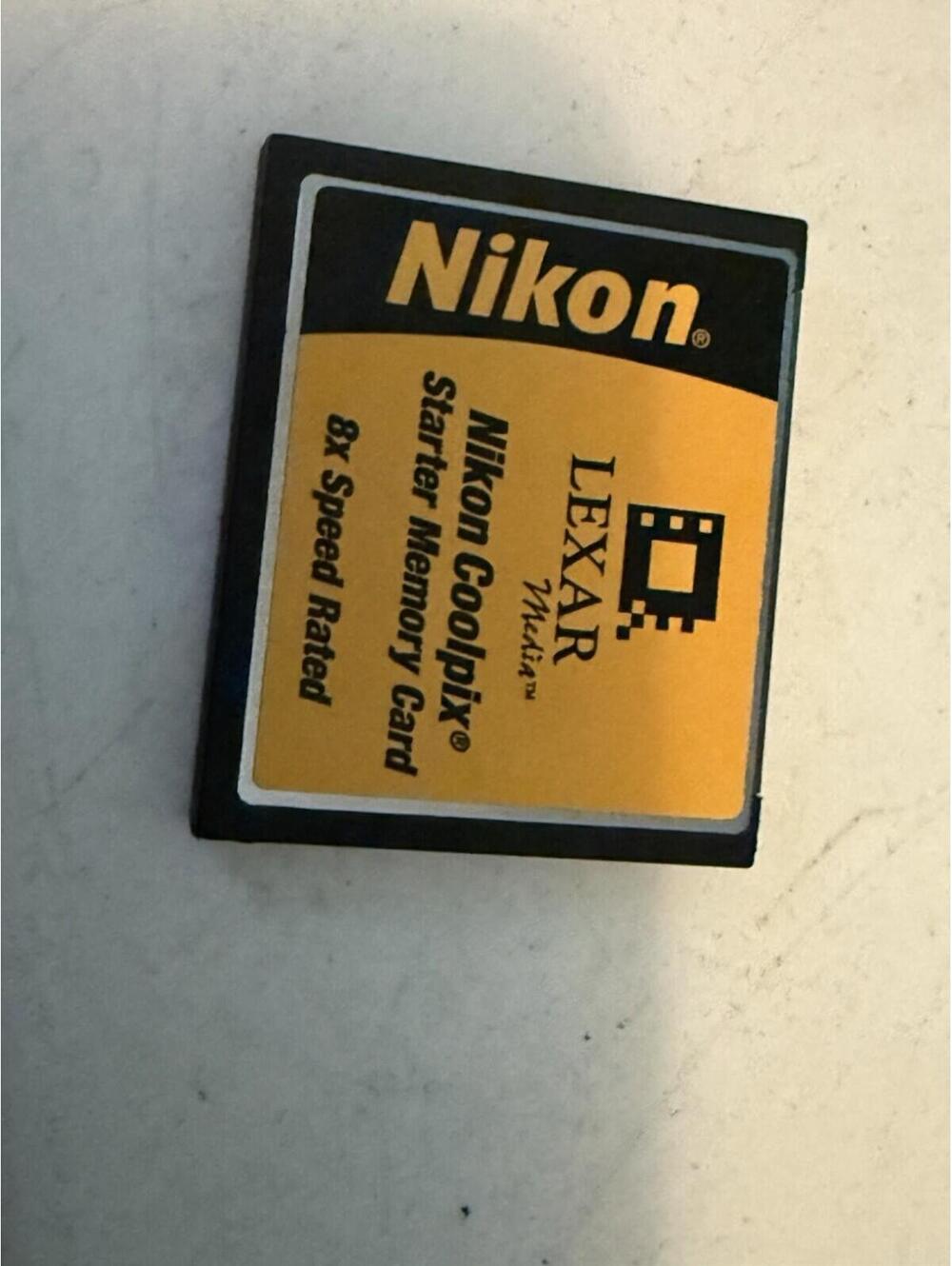 Nikon Coolpix Lexar Starter Memory Card 16MB 8X Speed Compact Flash